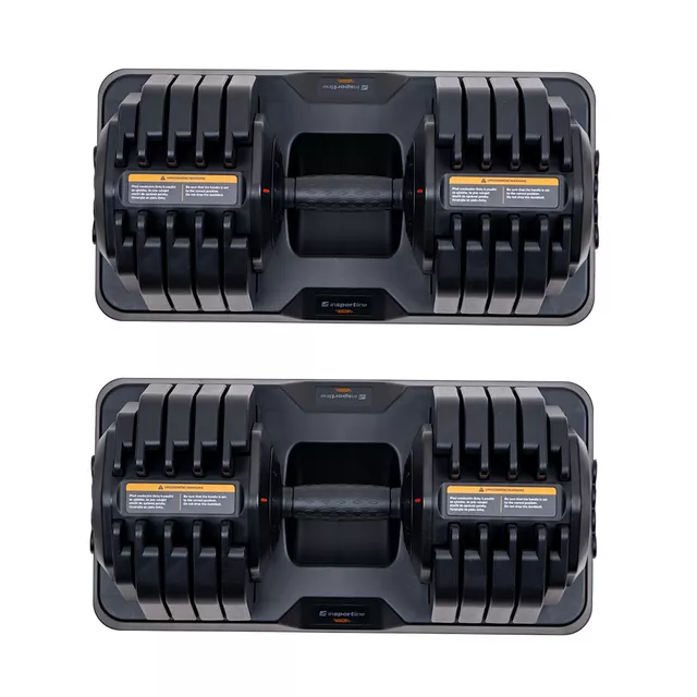 Комплект регулируеми дъмбели inSPORTline DuraBell® 2x 5-41 кг