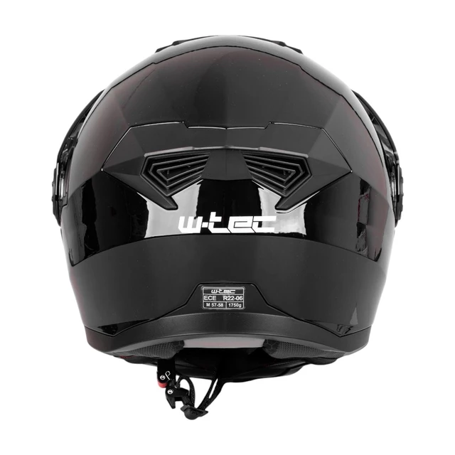 Мото каска W-TEC Biscaia P/J - черен гланц