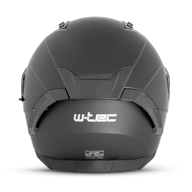 Мото каска W-TEC Burgosa - матирано черно