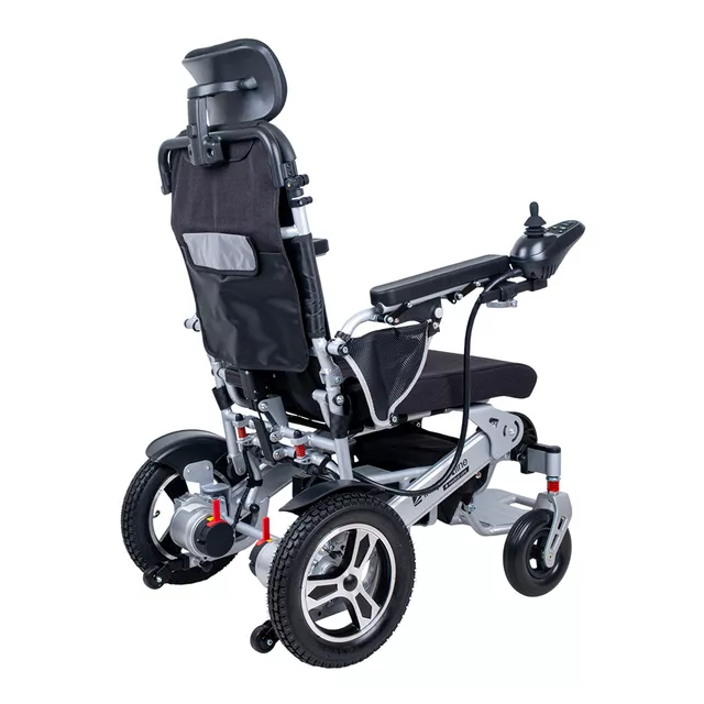 Електрическа инвалидна количка inSPORTline Hawkie Evo II с регулируема облегалка 700W﻿ - сребрист