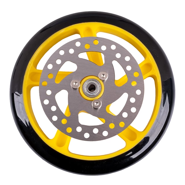Резервно колело за тротинетка Discola 200x30mm - червен - жълт