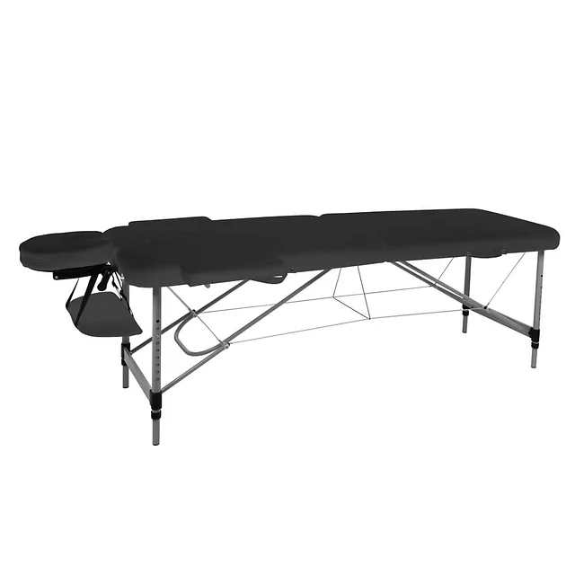 Алуминиева масажна маса inSPORTline Morrani 186 × 60 × 62.5–85.5 см - сметана