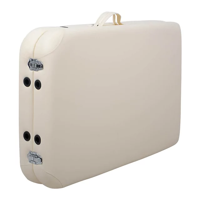Алуминиева масажна маса inSPORTline Morrani 186 × 60 × 62.5–85.5 см - сметана