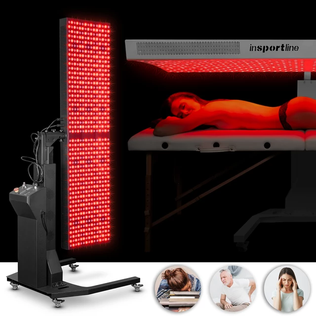 Инфрачервен LED панел inSPORTline Sumatrin - 750 LED - бяло - черен