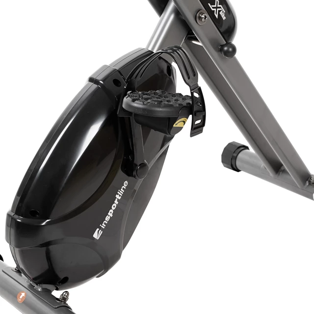 Сгъваем велоергометър inSPORTline Xbike - черен