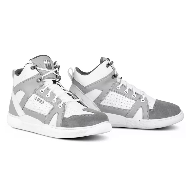 Мото боти W-TEC Arimes - бял сив - бял сив