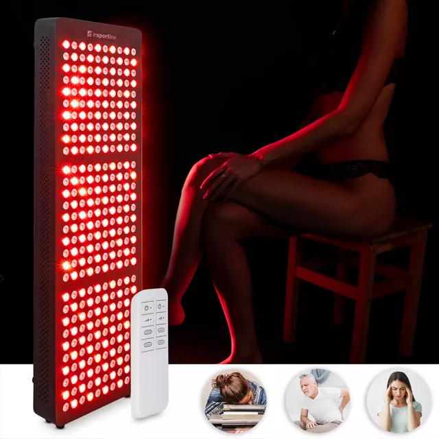 Инфрачервен LED панел inSPORTline Lustar - 300 LED - черен - черен