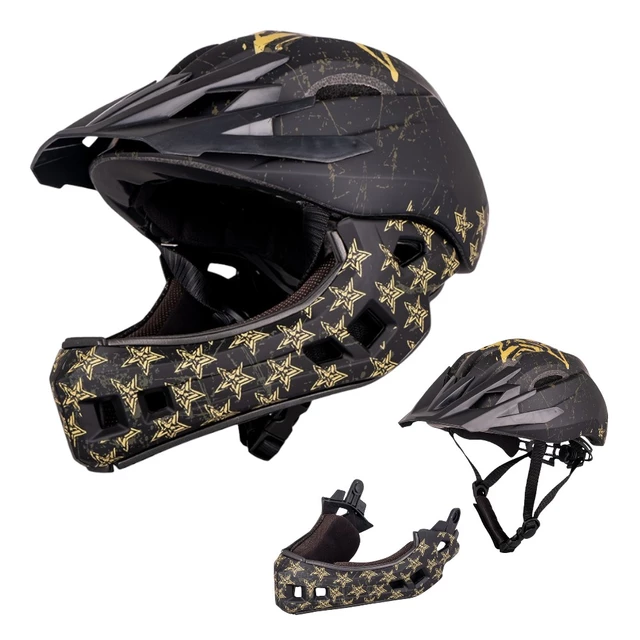 Каска за спускане W-TEC Delgada - Golden Stars - Golden Stars