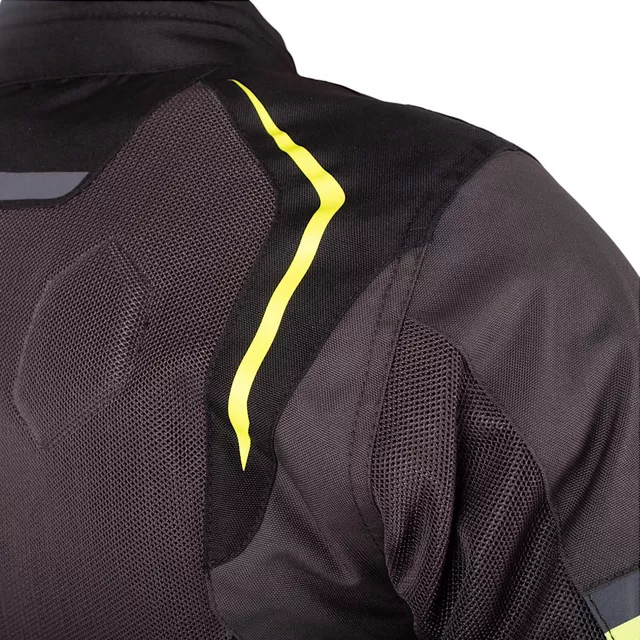 Дамско лятно мото яке W-TEC Jelsa - Сив-Жълт - šedá-fluo