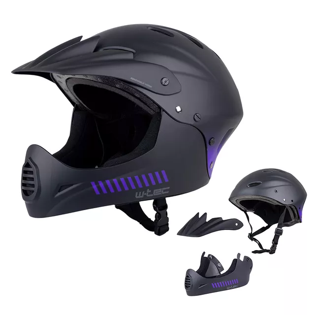 Каска Downhill W-TEC Campanero Noir Violet