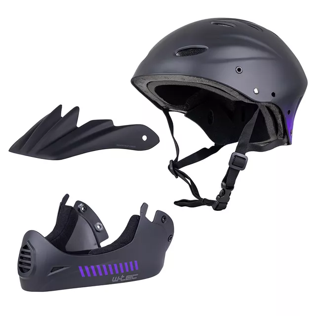 Каска Downhill W-TEC Campanero Noir Violet