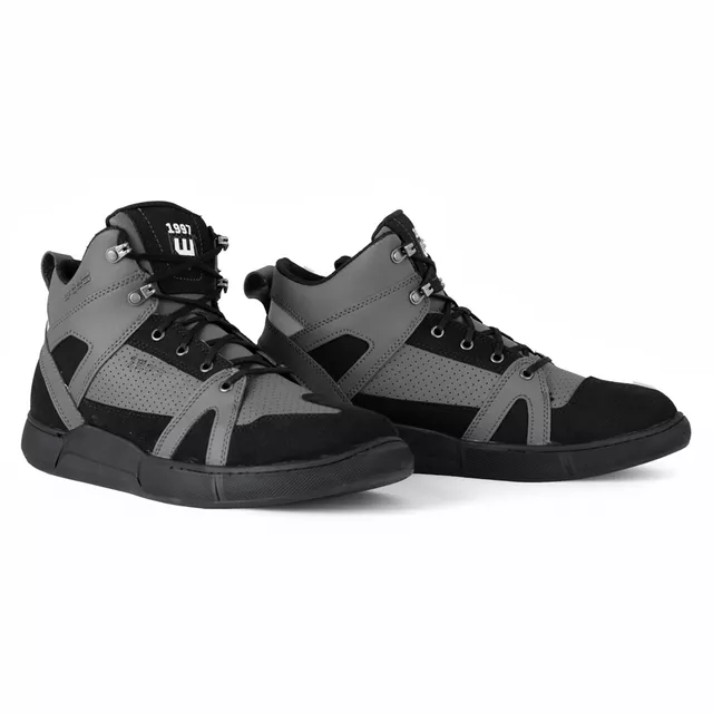 Мото обувки W-TEC Milwook - сиво-черно - сиво-черно