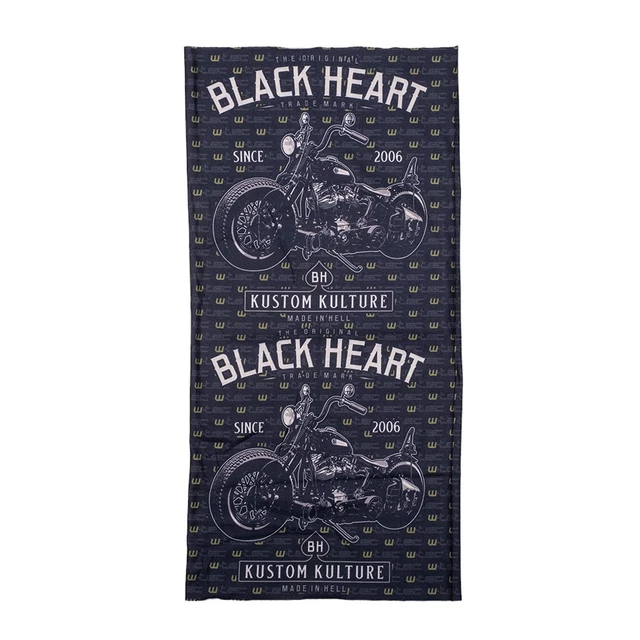 Многофункционална кърпа за врат W-TEC Black Heart Scarfest - Motorcycle