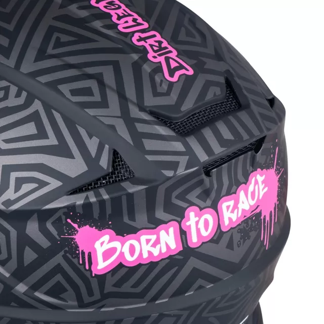 Downhill каска W-TEC Richpike - Moss Forest