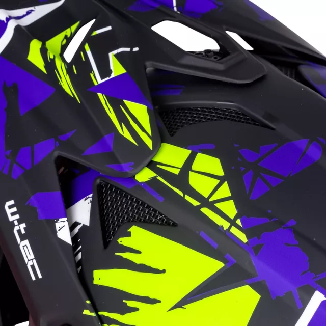 Downhill каска W-TEC Richpike - Moss Forest