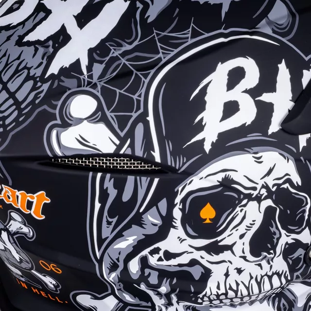 Мото каска W-TEC Black Heart Harzdorf - черен