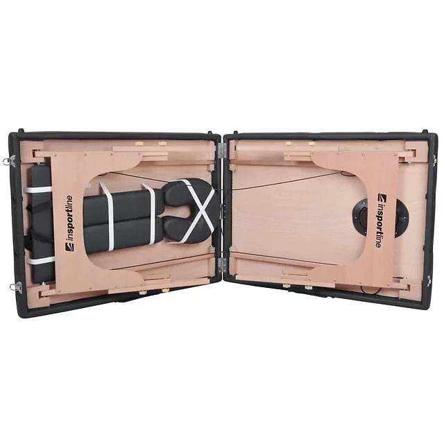 Масажна маса inSPORTline Orashi 186x60x62,5-85,5 cm 2-секции - сметана