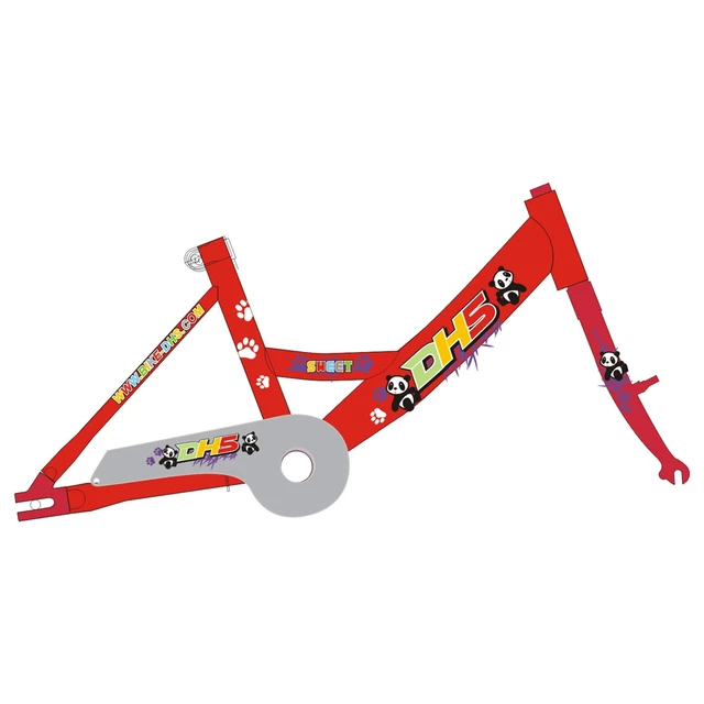 Kids bike DHS Sweet 1402 - червен