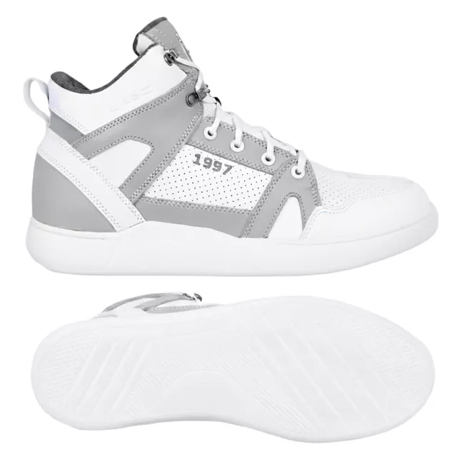 Мото боти W-TEC Arimes - бял сив