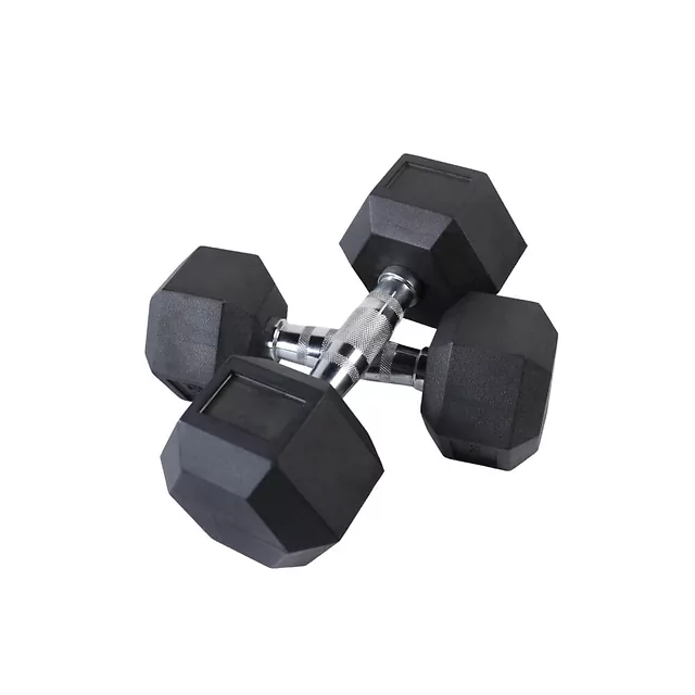 Шестоъгълен дъмбел inSPORTline Hexclusive 15 кг