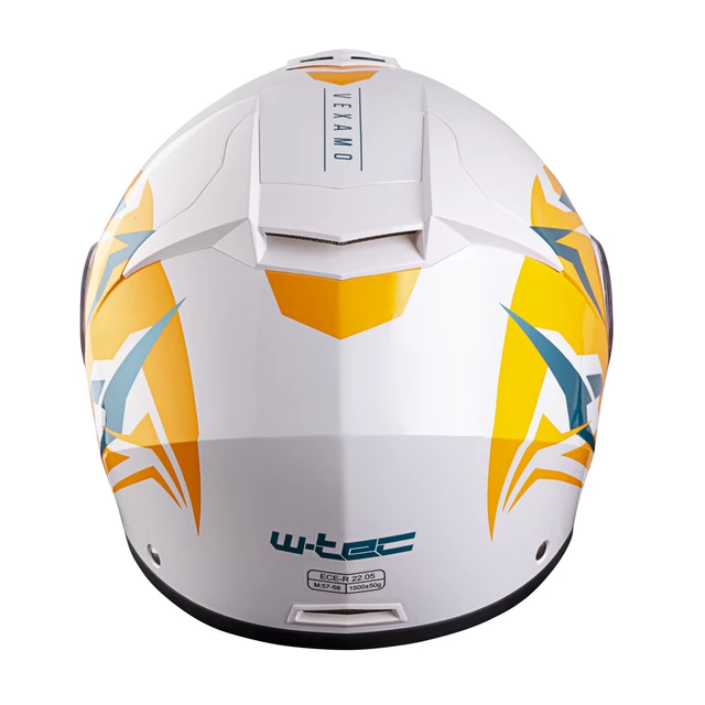 Мото каска W-TEC Vexamo PP Графика - Бяла графика