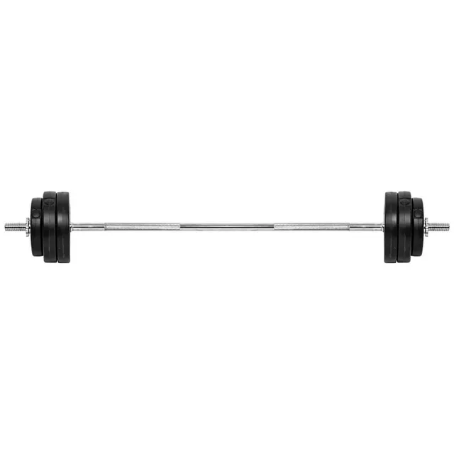 Kомплект дъмбели и лост с цимент inSPORTline BS08 3-50 kg