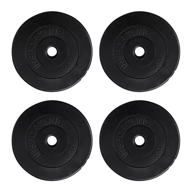 Kомплект дъмбели и лост с цимент inSPORTline BS08 3-50 kg