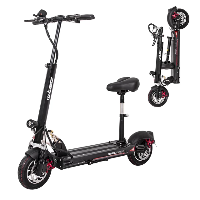 Електрическа тротинетка W-TEC Dealan II 10" със седалка - бяло - черен