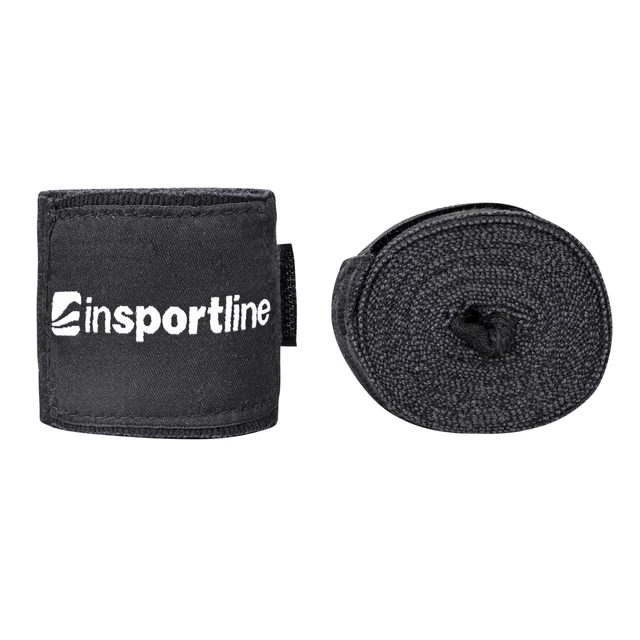 Бинт за бокс inSPORTline Envolto 3,5 м - черен