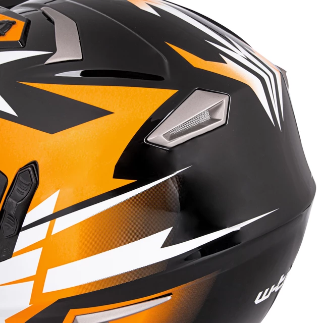 Мото каска W-TEC Dualsport - Флуо Жълт-Син