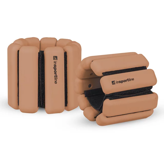 Регулируеми тежести за ръце и крака inSPORTline Brace 2 x 1 кг - мока мус