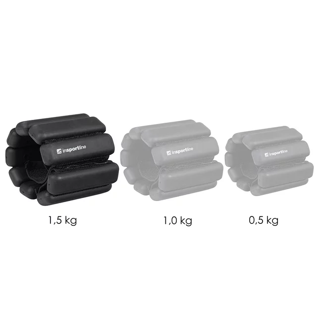 Регулируеми тежести за ръце и крака inSPORTline Brace 2 x 1.5 кг - мока мус