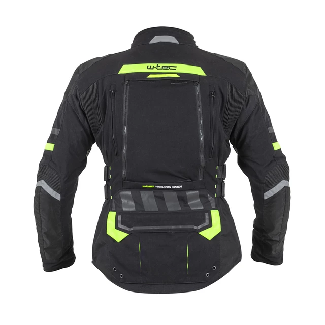 Мъжко мото яке W-TEC Aircross - черно-златисто