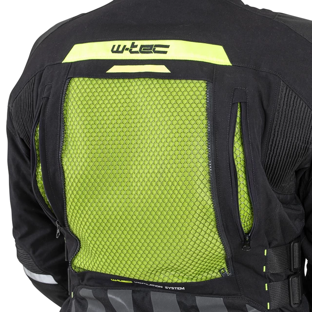 Мъжко мото яке W-TEC Aircross - черно-златисто
