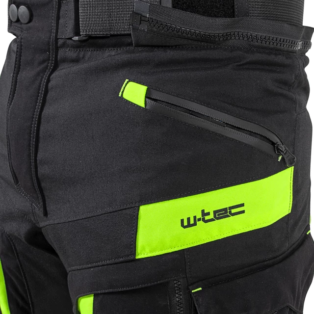 Мото панталони W-TEC Aircross - черно-жълто