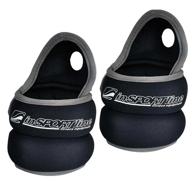 Тежести за китки inSPORTline Neopren 2x1 кг - черен
