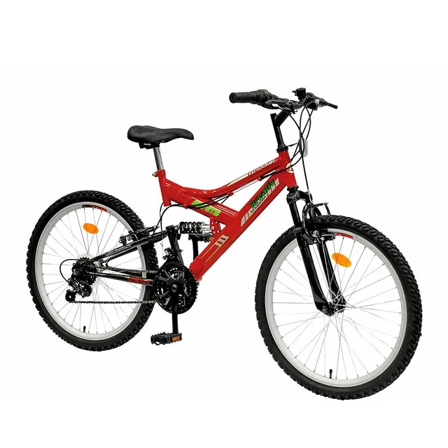 Junior bike DHS Kreativ 2441 - червен-черен