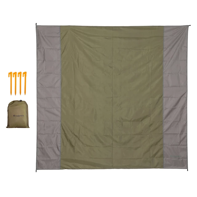 Одеяло за пикник inSPORTline Dattino 210x200 cm - зелен - зелен