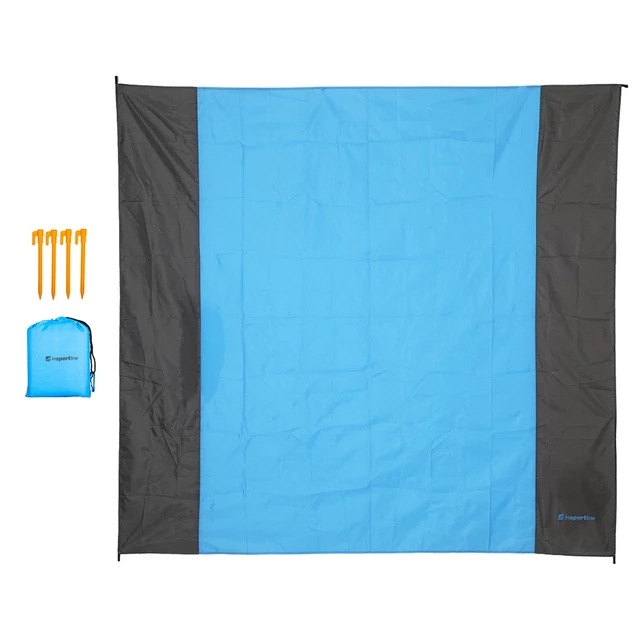 Одеяло за пикник inSPORTline Dattino 210x200 cm - зелен - син