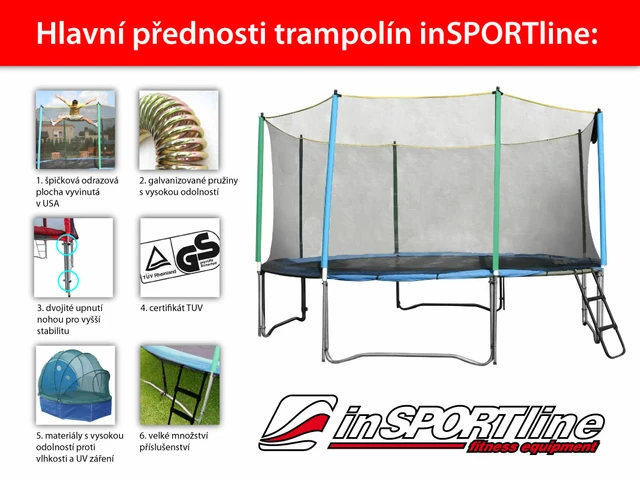 Трамплин inSPORTline 366 cm