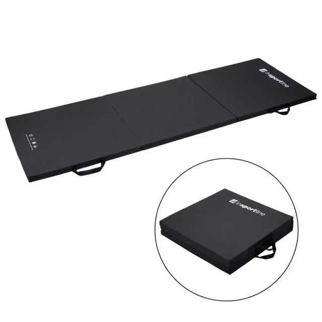 Гимнастическа постелка inSPORTline Trifold 180x60x3 cm - червен