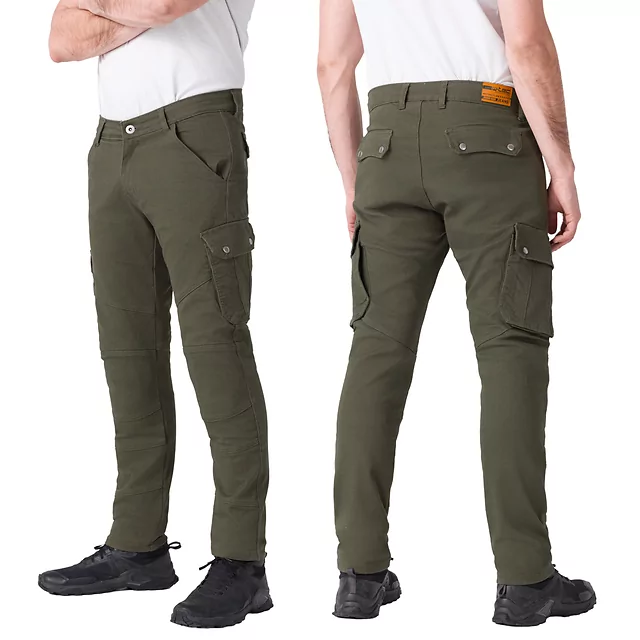 Мото панталони W-TEC Nuksan - зелен