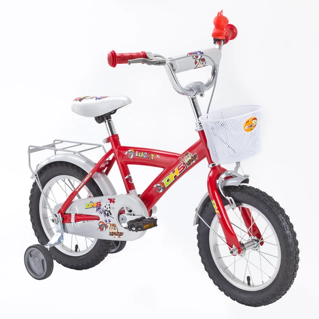 Kids bike DHS lucky 1401 - червен
