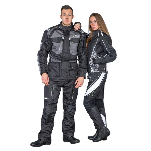 Мъжки мото панталони W-TEC Kaluzza GS-1614 - черен