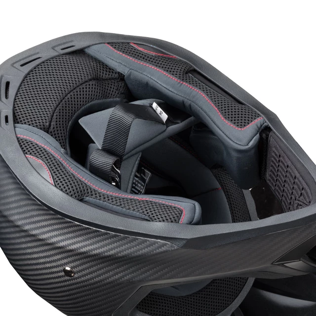 Мото каска  W-TEC Crosscomp - karbon mat