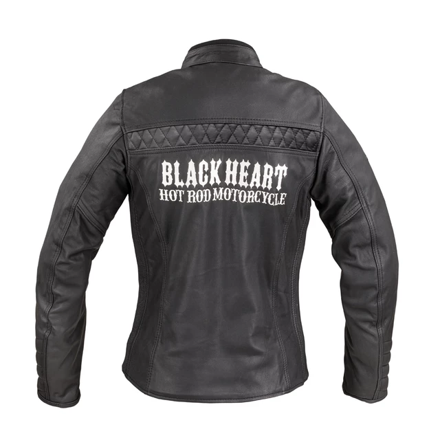 Дамско кожено мото яке W-TEC Black Heart Raptura - черен