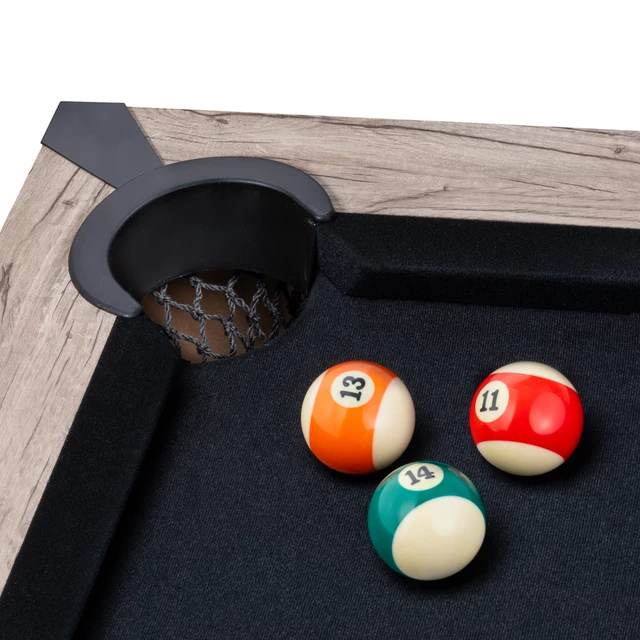 Маса за билярд 3v1 inSPORTline Residento - dark wood