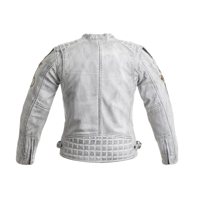 Дамско кожено мото яке W-TEC Sheawen Lady White