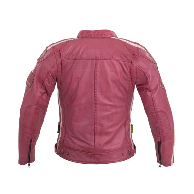 Дамско кожено мото яке W-TEC Sheawen Lady Pink - розов