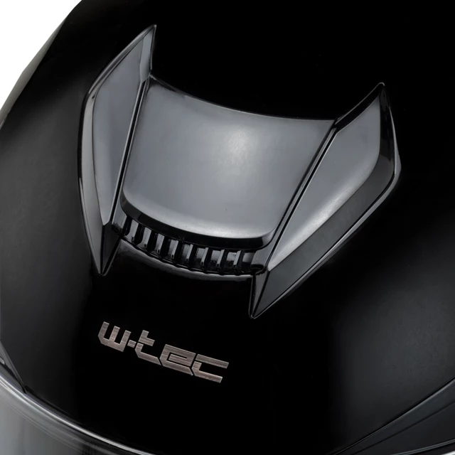 Мото каска W-TEC Yorkroad Fusion - Black Grey Red Glossy